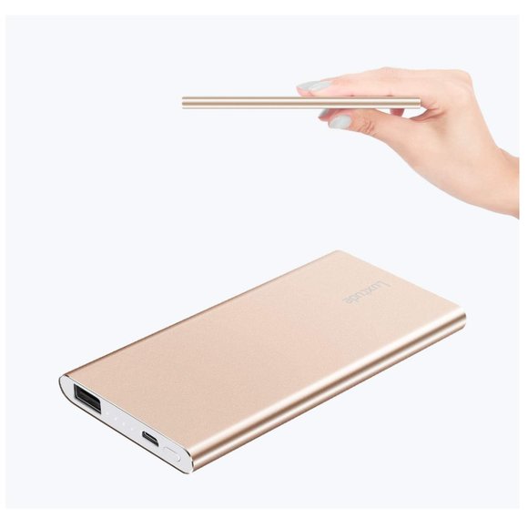 Luxtude Ultra Slim Portable Charger, 5000mAh Lightweight Rose Gold‎ - Picture 1 of 9
